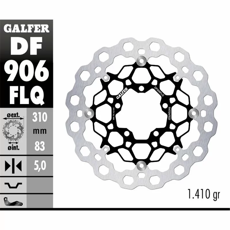 Galfer DF906FLQ Brake Disc Wave Floating