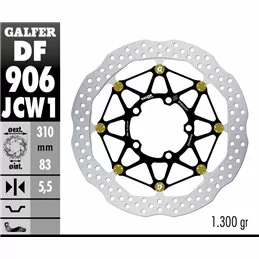 Galfer DF906JCW1G03 Brake Disc Wave Floatech