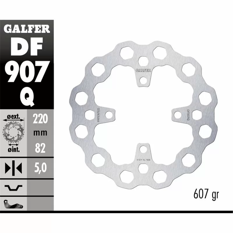 Galfer DF907Q Brake Disco Wave Fixed