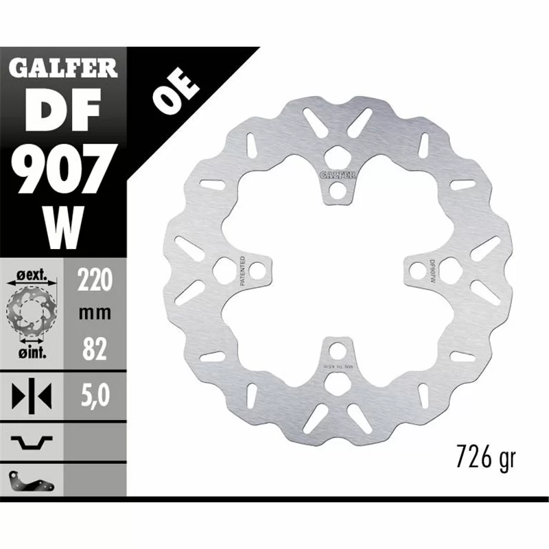 Galfer DF907W Brake Disco Wave Fixed