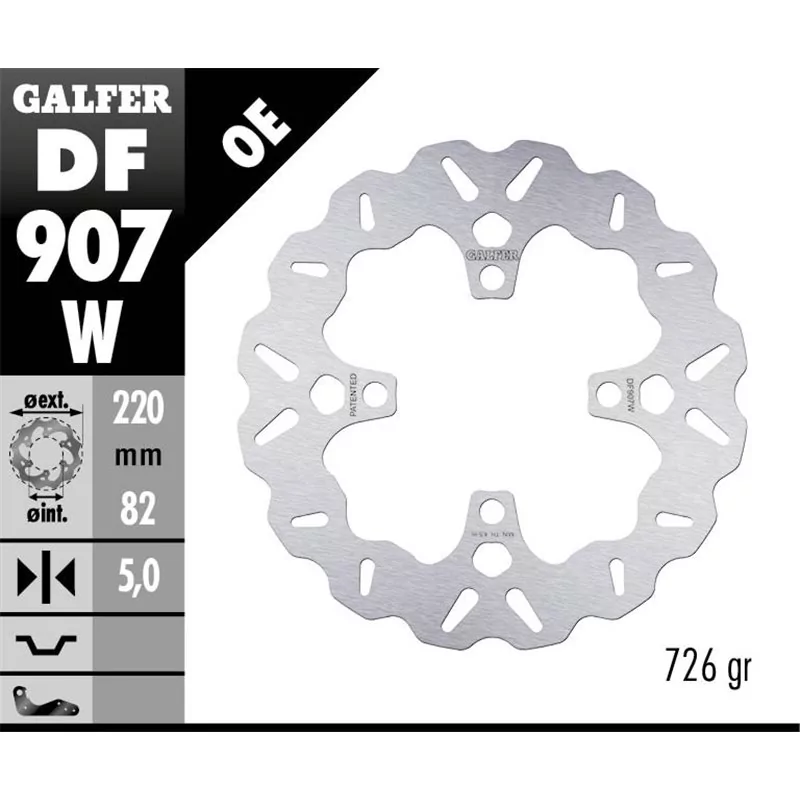 Galfer DF907W Bremsscheibe Wave Fixiert Galfer DF907W Bremsscheibe Wave Fixiert