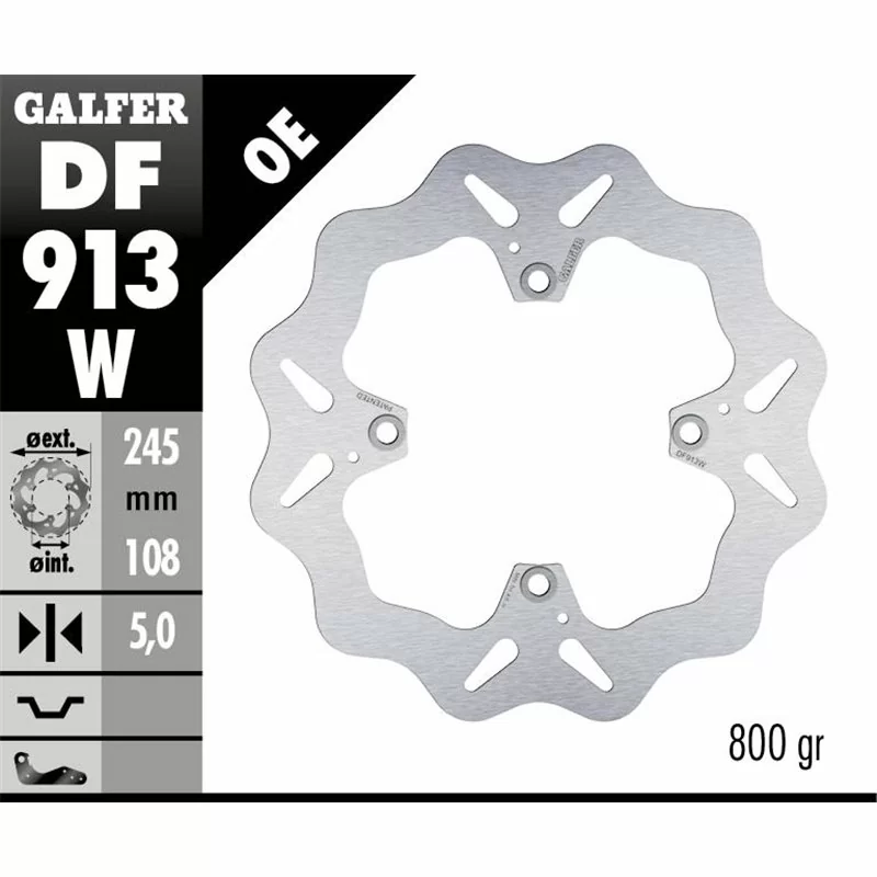 Galfer DF913W Brake Disco Wave Fixed
