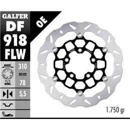 Galfer DF918FLW Brake Disc Wave Floating