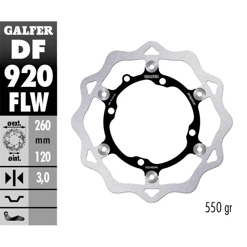 Galfer DF920FLW Bremsscheibe Wave Schwimmend Galfer DF920FLW Bremsscheibe Wave Schwimmend