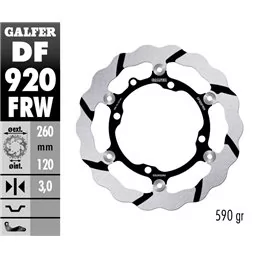 Galfer DF920FRW Brake Disc Wave Floating