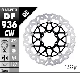 Galfer DF936CW Brake Disc Wave Floating