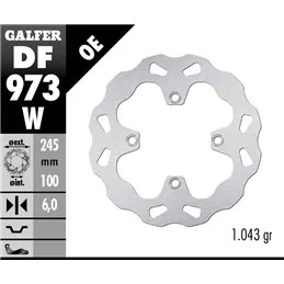 Galfer DF973W Brake Disco Wave Fixed