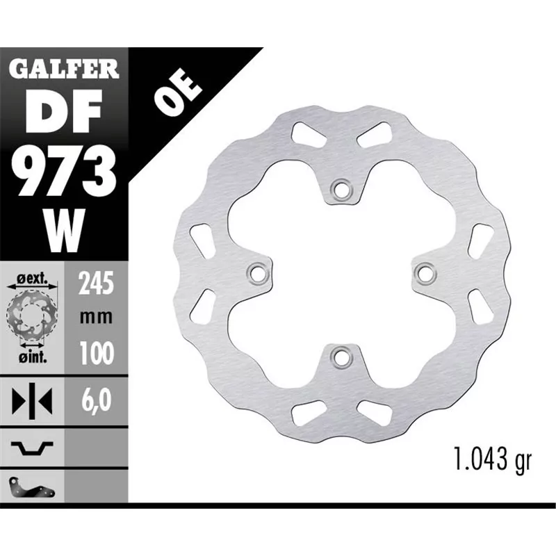 Galfer DF973W Disco De Frebo Wave Fijo Galfer DF973W Disco De Frebo Wave Fijo