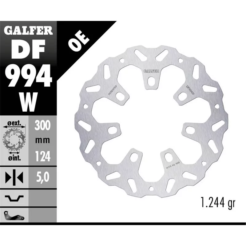 Galfer DF994W Bremsscheibe Wave Fixiert Galfer DF994W Bremsscheibe Wave Fixiert