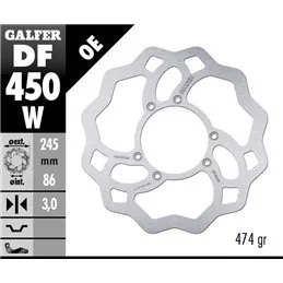 Galfer DF450W Bremsscheibe Wave Fixiert