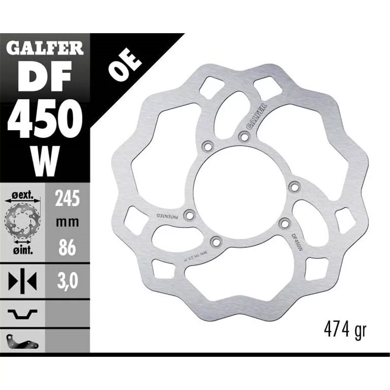 Galfer DF450W Disco Freno Wave Fisso Galfer DF450W Disco Freno Wave Fisso