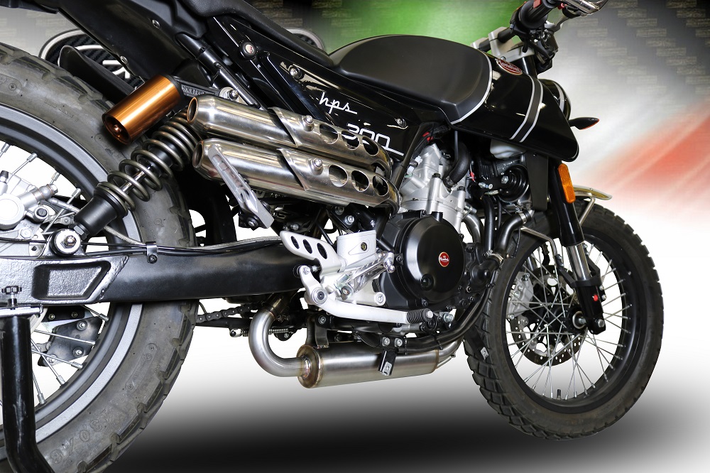 Garde-boue Arrière Moto FB Mondial HPS 125/300 Hipster - Protection Anti-éclaboussures, Acier, Avec Réflecteur