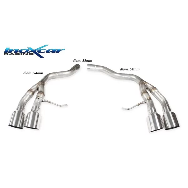 Exhaust Inoxcar PORSCHE MACAN POMA.04.RA
