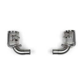 Akrapovic Tubo di Raccordo con Catalizzatore (Inox) - PORSCHE 911 Carrera /T/S/4S/Cabriolet/Targa (992.2) - OPF/GPF