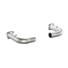 Akrapovic Link-Pipe Set w/o Cat (Titanium) - PORSCHE 911 Turbo/Turbo S (991)