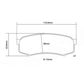 Bremsbeläge Brembo 07.B315.68 SPORT HP2