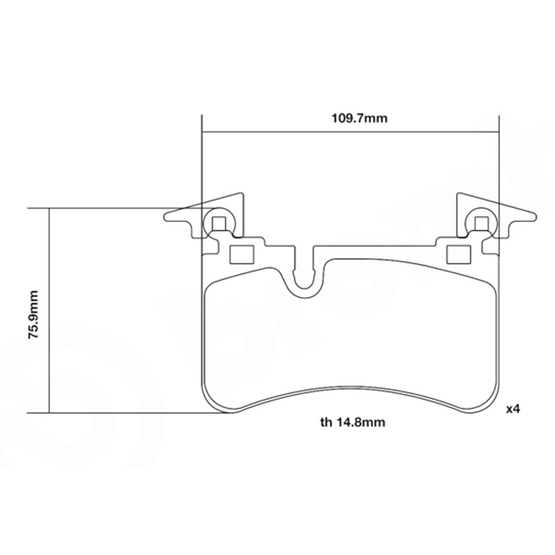 Brake Pads Brembo 07.B315.80 SPORT HP2 Brake Pads Brembo 07.B315.80 SPORT HP2