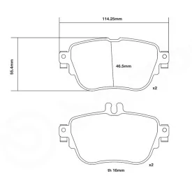 Brake Pads Brembo 07.B315.81 SPORT HP2