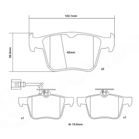 Brake Pads Brembo 07.B315.93 SPORT HP2