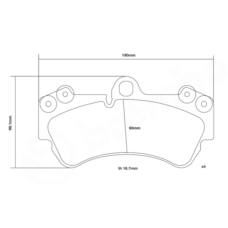 Bremsbeläge Brembo 07.D435.41 SPORT HP2 Bremsbeläge Brembo 07.D435.41 SPORT HP2