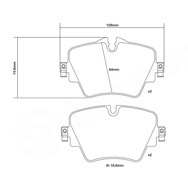 Brake Pads Brembo 07.D435.43 SPORT HP2