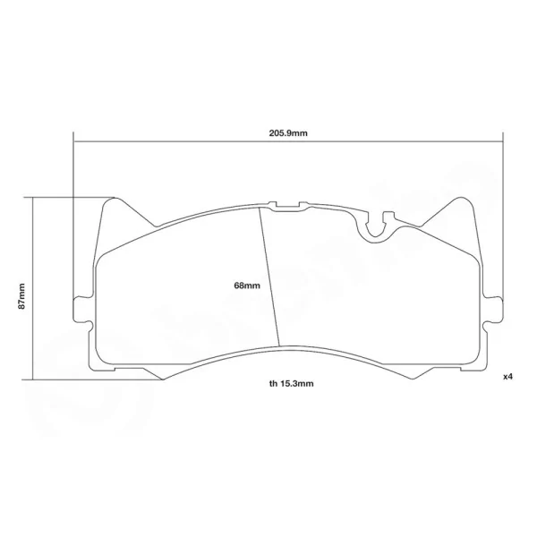 Brake Pads Brembo 07.D435.48 SPORT HP2