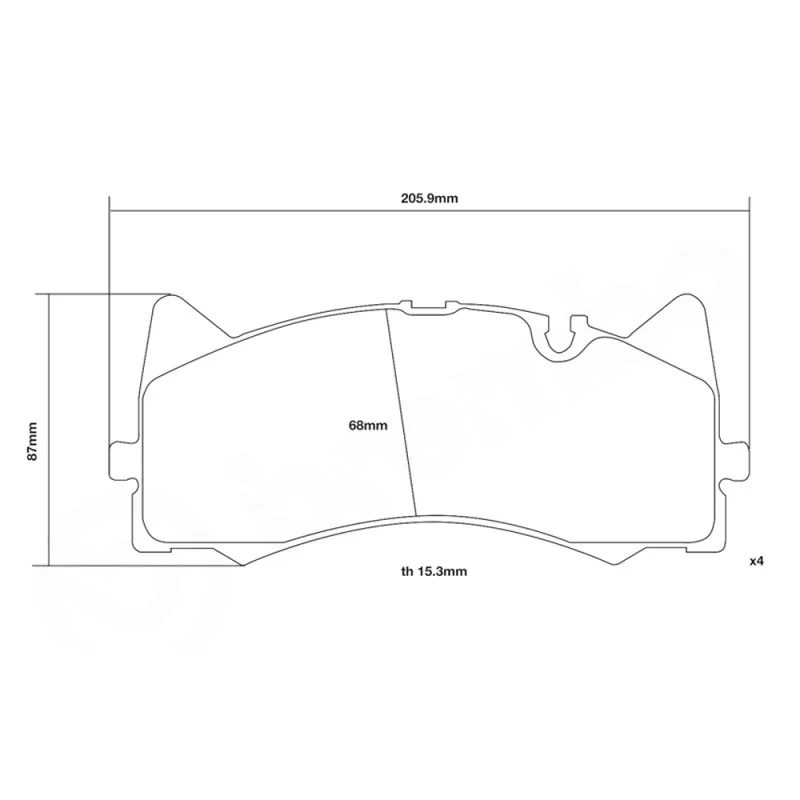 Brake Pads Brembo 07.D435.48 SPORT HP2 Brake Pads Brembo 07.D435.48 SPORT HP2