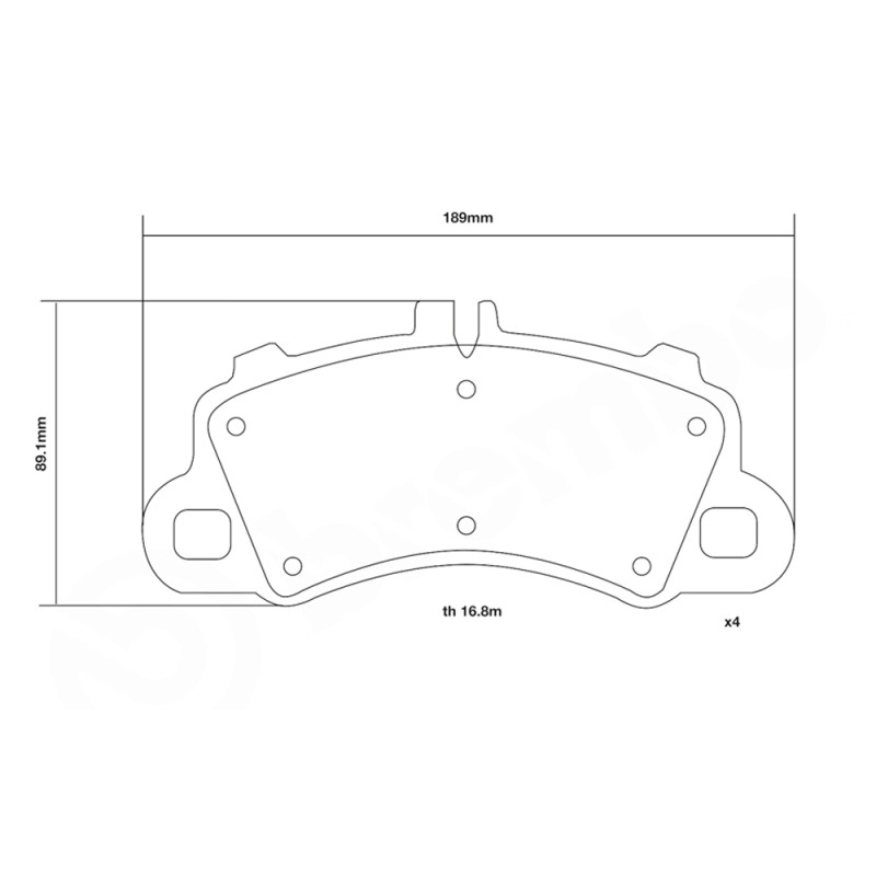 Bremsbeläge Brembo 07.D435.63 SPORT HP2 Bremsbeläge Brembo 07.D435.63 SPORT HP2