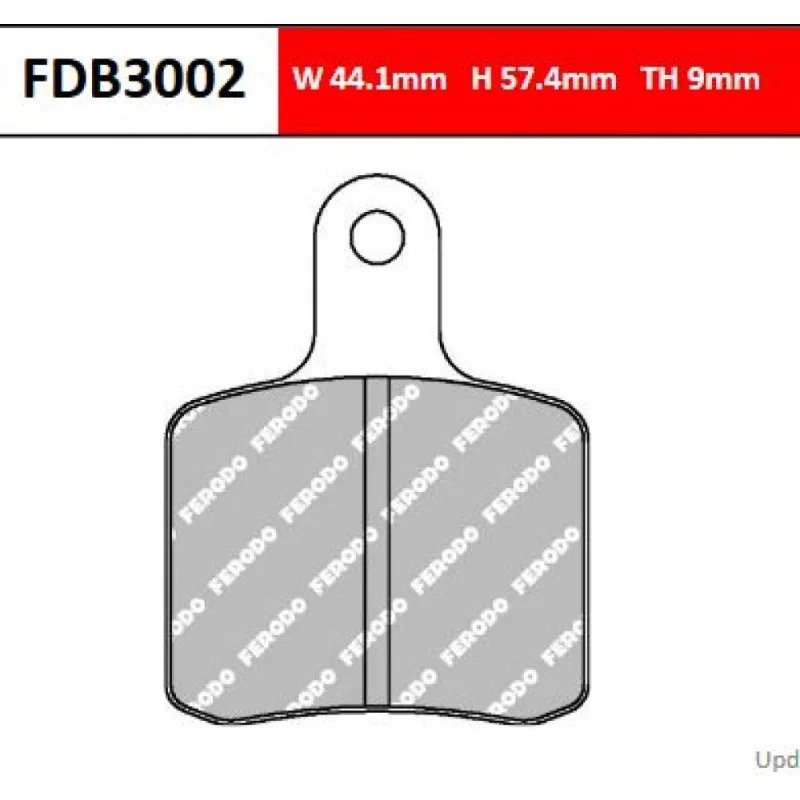 Kart Bremsbeläge Ferodo FDB3002KA Kart Bremsbeläge Ferodo FDB3002KA
