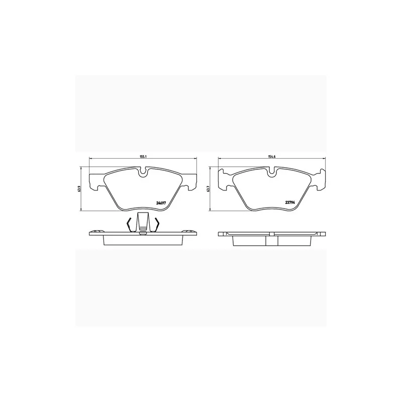 Brake Pads Brembo 07.B314.97 SPORT HP2 Brake Pads Brembo 07.B314.97 SPORT HP2