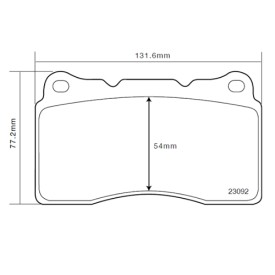Brembo GT Brake Pad Set - 07B31448