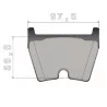 Kit de Plaquettes Brembo GT - 107931244