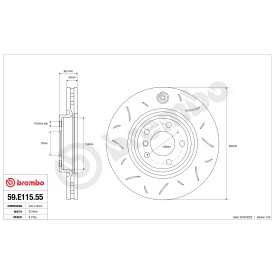 Sport Bremsscheiben Brembo TY3 59.E115.55