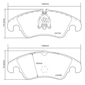 Plaquettes de Frein Brembo 07.B314.05 SPORT HP2