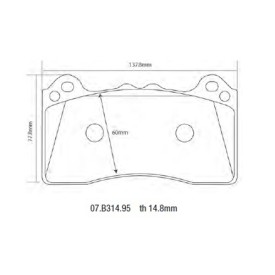Pastiglie Freno Brembo 07.B314.95 SPORT HP2