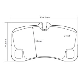 Plaquettes de Frein Brembo 07.B315.15 SPORT HP2