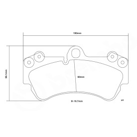 Bremsbeläge Brembo 07.D435.41 SPORT HP2