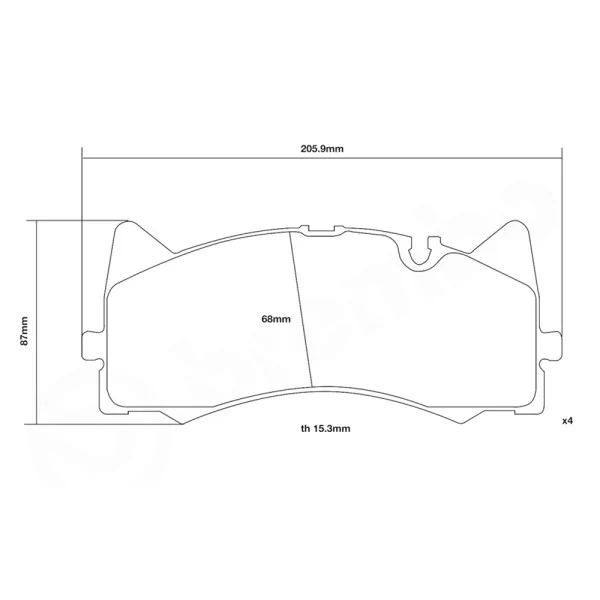 Brake Pads Brembo 07.D435.48 SPORT HP2