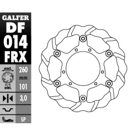 Dischi Freno Galfer DF014FRX