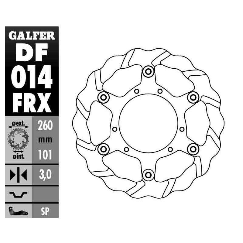 Dischi Freno Galfer DF014FRX Dischi Freno Galfer DF014FRX