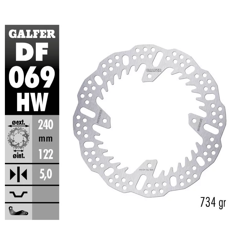 Disques de Frein Sport Galfer DF069HW Disques de Frein Sport Galfer DF069HW