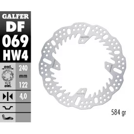 Discos de Freno Galfer DF069HW4