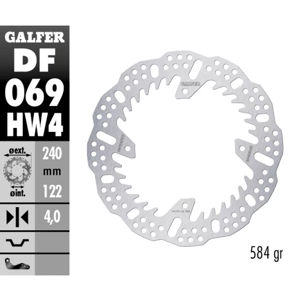 Dischi Freno Galfer DF069HW4