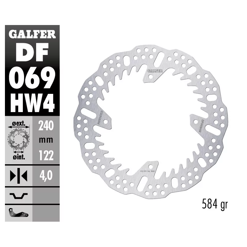 Sport Bremsscheiben Galfer DF069HW4 Sport Bremsscheiben Galfer DF069HW4