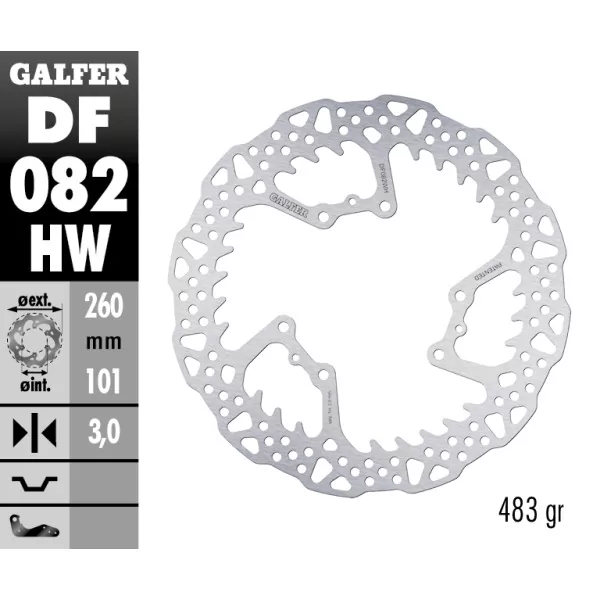 Sport Bremsscheiben Galfer DF082HW