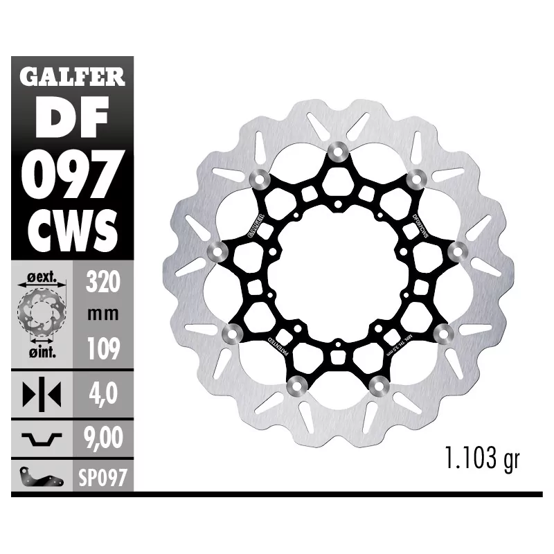 Discos de Freno Galfer DF097CWS Discos de Freno Galfer DF097CWS