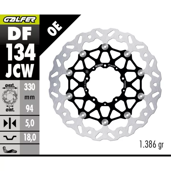 Disques de Frein Sport Galfer DF134JCW