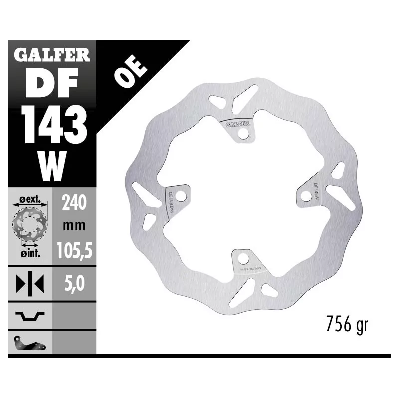 Disques de Frein Sport Galfer DF143W Disques de Frein Sport Galfer DF143W
