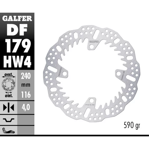 Brake Discs Galfer DF179HW4