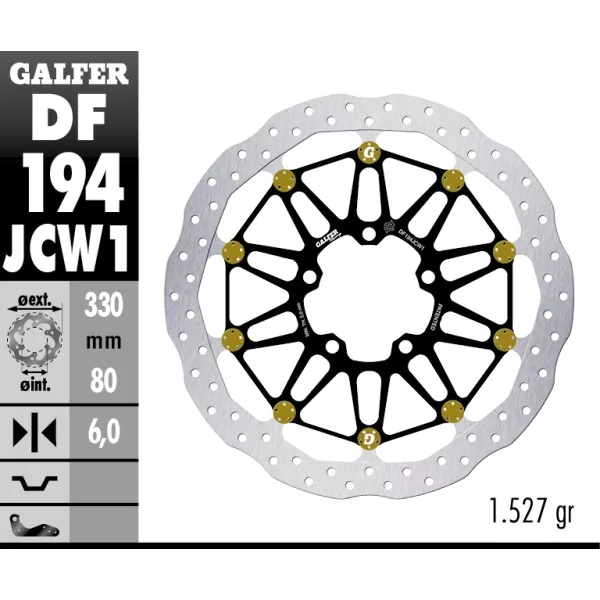 Discos de Freno Galfer DF194JCW1G03